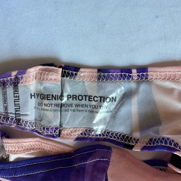 PrettyLittleThing Purple and Pink Bodysuit/Swimsuit - Picture 4 of 4